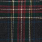 Medium Weight Hebridean Tartan Fabric - Stewart Black